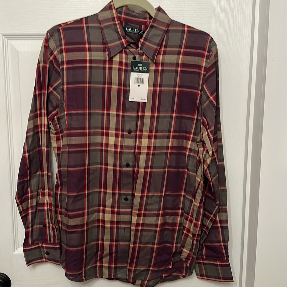 Ralph Lauren plaid button down.medium